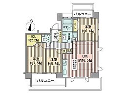 COMFORIA札幌植物園 3LDKの間取図画像