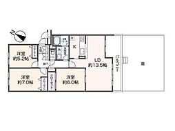 間取図画像 3LDK