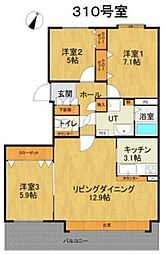 間取図画像 3LDK