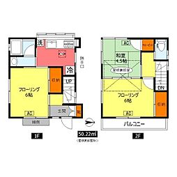 石川町2丁目Ｍ邸 3Kの間取り