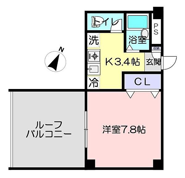 モデラート 402｜埼玉県入間郡毛呂山町大字毛呂本郷(賃貸マンション1K・4階・25.18㎡)の写真 その2