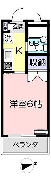 サンライズトミタ 307｜埼玉県鶴ヶ島市脚折町１丁目(賃貸マンション1K・3階・16.52㎡)の写真 その2