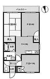 コリーヌカンダ 3DKの間取図画像