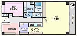 コンドミニアム坂戸 1LDKの間取図画像
