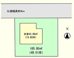 嵐山町志賀　売地の土地画像