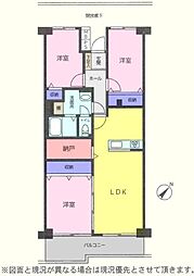 コンドミニアム坂戸 3LDKの間取図画像