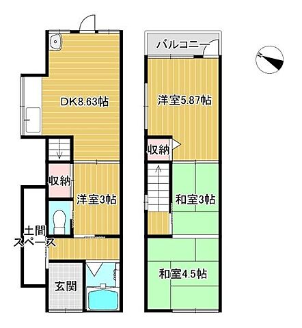 間取り 東大阪市森河内東2丁目
