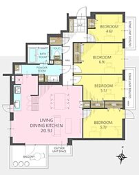 物件画像 リーベスト中山Ｂ棟