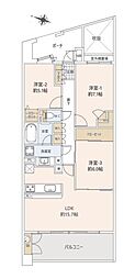 アルスたまプラーザDヒルズ 3LDKの間取図画像