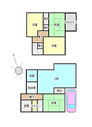 岩出市曽屋　中古戸建 4LDKの間取り