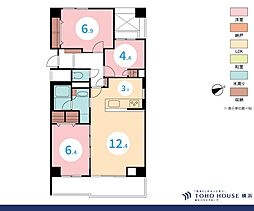 グランドメゾン保土ケ谷ヒルズ 3LDKの間取図画像