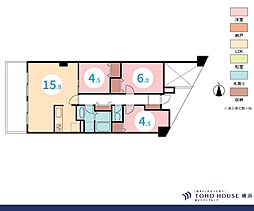 ダイアパレスつづきの丘 3LDKの間取図画像