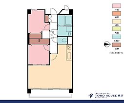 ライオンズマンション上大岡第3 2LDKの間取図画像