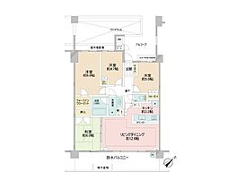 クレッセント上大岡ヴューズテラス 4LDKの間取図画像