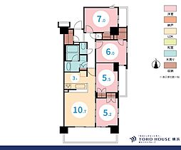 ブランズ横浜いずみ野 4LDKの間取図画像