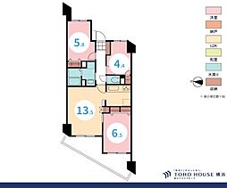 メゾン横浜能見台2 3LDKの間取図画像