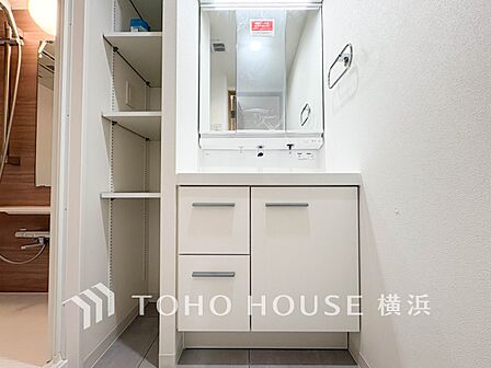 一日の始まりと終わりを心地よく演出してくれる、多彩な機能が備えられたパウダールーム。