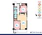 間取り：2LDK　専有面積59.56m2