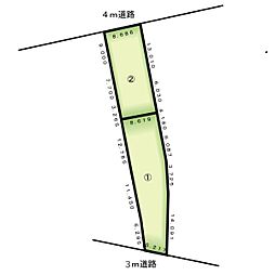 高台の開発分譲地　建築条件なし