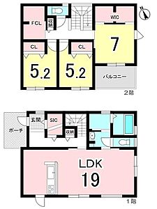 間取り：収納豊富な間取り！