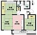 間取り：最上階部分の3DK間取り