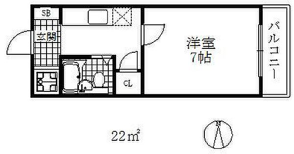 コーポアガペ ｜兵庫県神戸市東灘区深江本町３丁目(賃貸マンション1K・3階・22.00㎡)の写真 その2