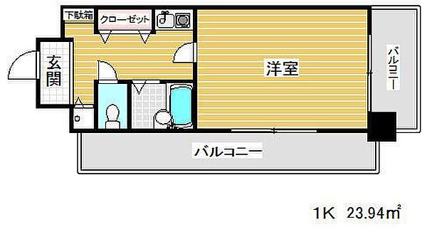 リーガル神戸元町 ｜兵庫県神戸市中央区北長狭通４丁目(賃貸マンション1K・4階・23.94㎡)の写真 その2