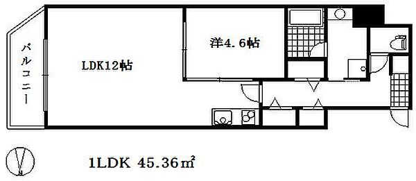 マグノリア・トアロード ｜兵庫県神戸市中央区中山手通２丁目(賃貸マンション1LDK・6階・45.36㎡)の写真 その2