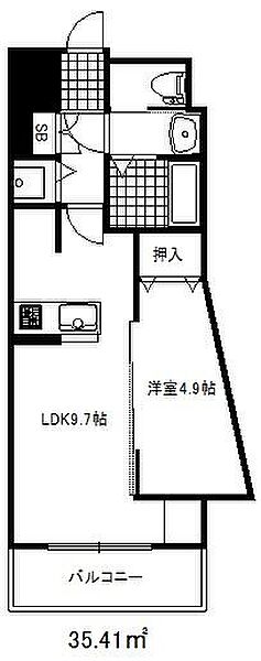 ファーストフィオーレ神戸ハーバーランド 1402｜兵庫県神戸市中央区元町通７丁目(賃貸マンション1LDK・14階・35.41㎡)の写真 その2