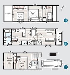 戸田市美女木204　全6邸　1号棟
