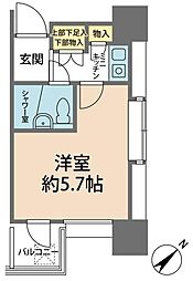 クリオ西川口壱番館 1Kの間取図画像