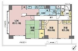 東急クリエール川口戸塚 3LDKの間取図画像