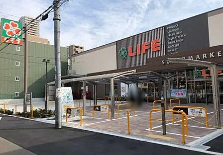 ライフ空堀店まで594m