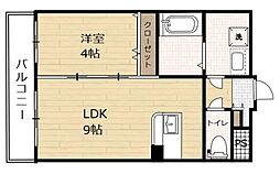 Grandview王子 1階1LDKの間取り