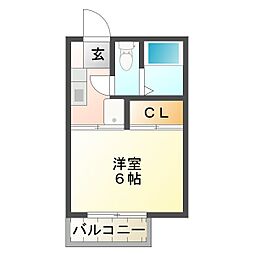 間取図画像 1K