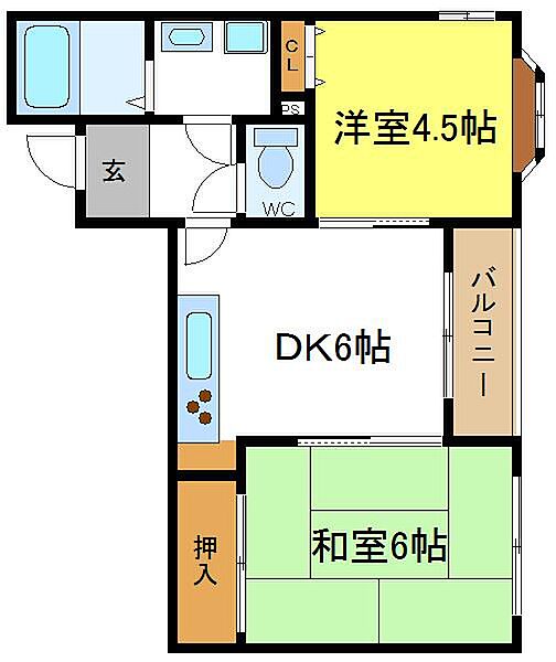 エトルアンボーテ平野 ｜大阪府大阪市平野区平野東２丁目(賃貸マンション2DK・4階・39.93㎡)の写真 その2