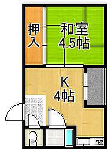 比嘉ビル ｜大阪府大阪市大正区千島３丁目(賃貸マンション2K・4階・38.00㎡)の写真 その2