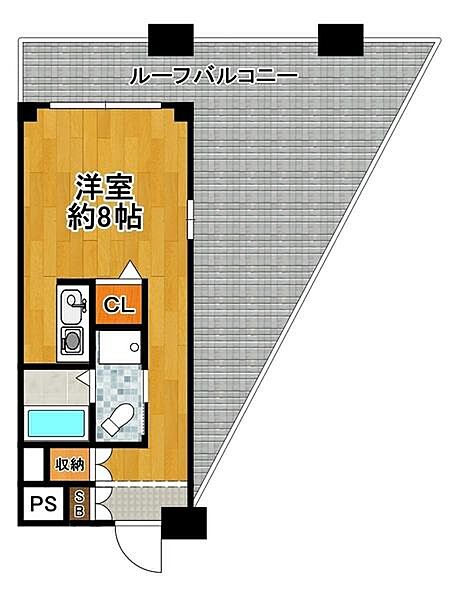 大正祐伸ビル ｜大阪府大阪市大正区平尾１丁目(賃貸マンション1R・4階・25.00㎡)の写真 その2