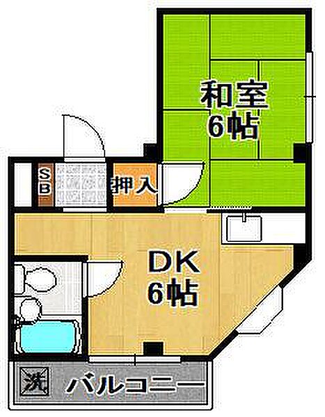 サントピア千島 ｜大阪府大阪市大正区小林東３丁目(賃貸マンション1DK・2階・28.00㎡)の写真 その2