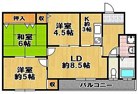 メゾンエスポアールKS  ｜ 大阪府大阪市大正区三軒家西２丁目（賃貸マンション3LDK・3階・56.00㎡） その2