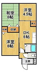 間取図画像 3DK