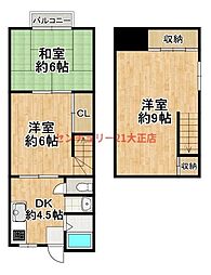 グリーンハウス 3DKの間取図画像