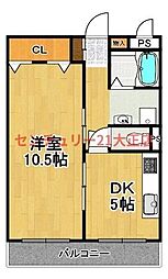 ポートヴイラメイセイ 1DKの間取図画像