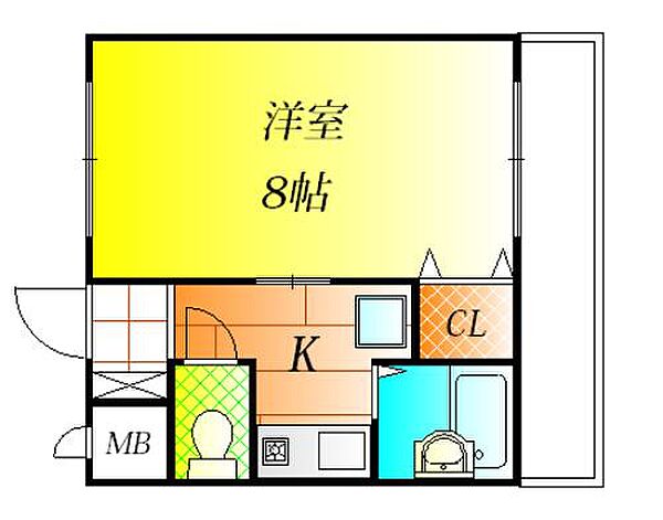 大阪府藤井寺市野中５丁目(賃貸マンション1K・4階・24.00㎡)の写真 その2