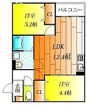 大阪府羽曳野市島泉１丁目14-11（賃貸アパート2LDK・3階・49.43㎡） その2