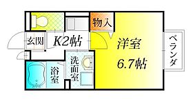 大阪府羽曳野市誉田１丁目3-2（賃貸アパート1K・2階・23.40㎡） その2