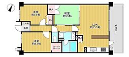 ブランズ萱島 3LDKの間取図画像