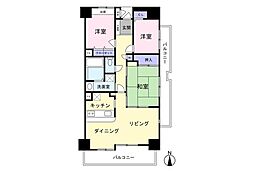 ナイスアーバン天王町 3LDKの間取図画像