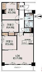 間取図画像 3LDK