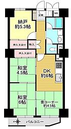 ハイマートすみれ 2SDKの間取図画像